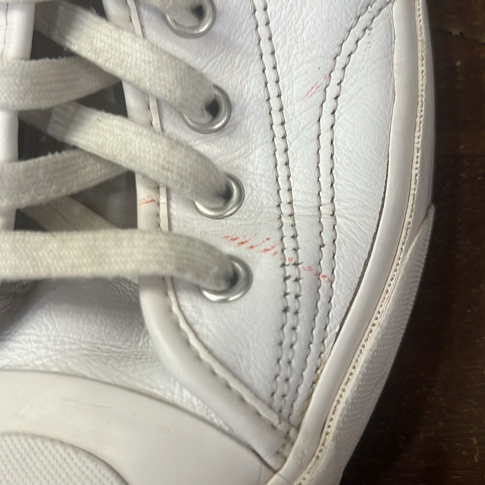 Men’s Converse Jack Purcell Leather Low Top Tennis Shoes - Picture 4 of 10